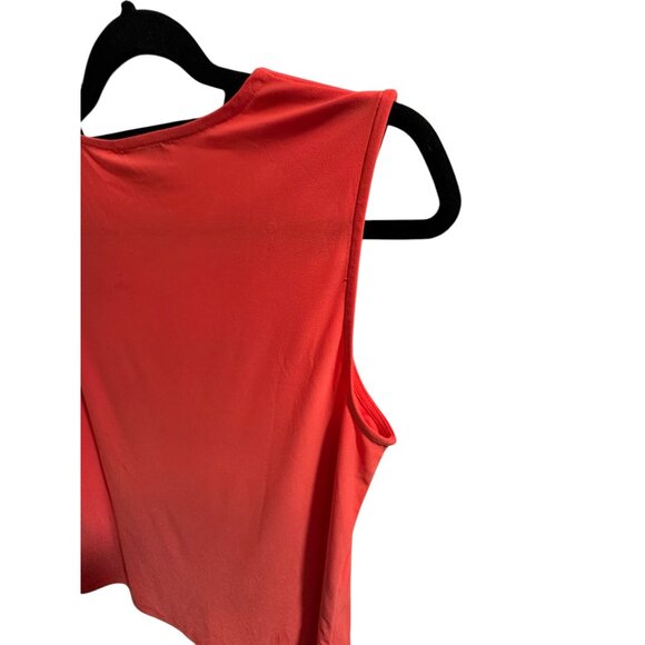👗 2/$30 👗  New Nine West Womens Sleeveless Red Top With Button Details Size S - Picture 6 of 6